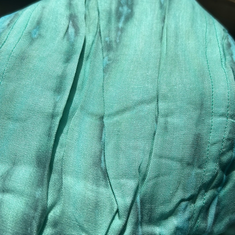Bali Wide Leg Pants Teal & Aqua M/L Festival Coachella - Picture 2 of 8